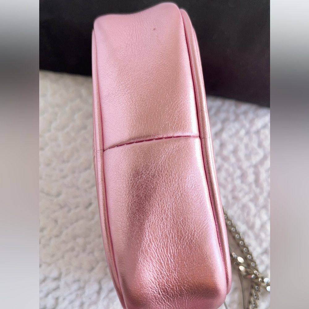 SAINT LAURENTYSL Metallic Calfskin Matelasse Monogram Baby Lou Camera Bag - Picture 5 of 16